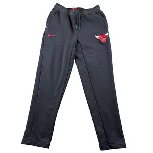 Vintage Nike Chicago Bulls Basketball Track Pants Youth Large Zip Pocket